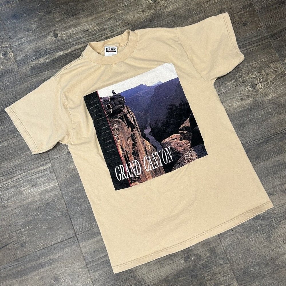 Vintage Tultex Grand Canyon National Park Graphic Tshirt Men‎ Size Large